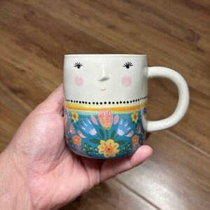 Natural Life Folk Art Mug Today‎ is a Good Day to have a Good Day Lady Face